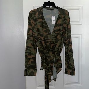 Brand new camo blouse!